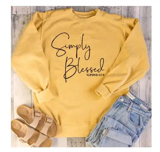 Simply Blessed Cotton Comfort Sweatshirt